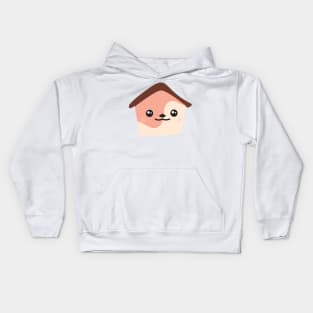 chubby pink house man Kids Hoodie